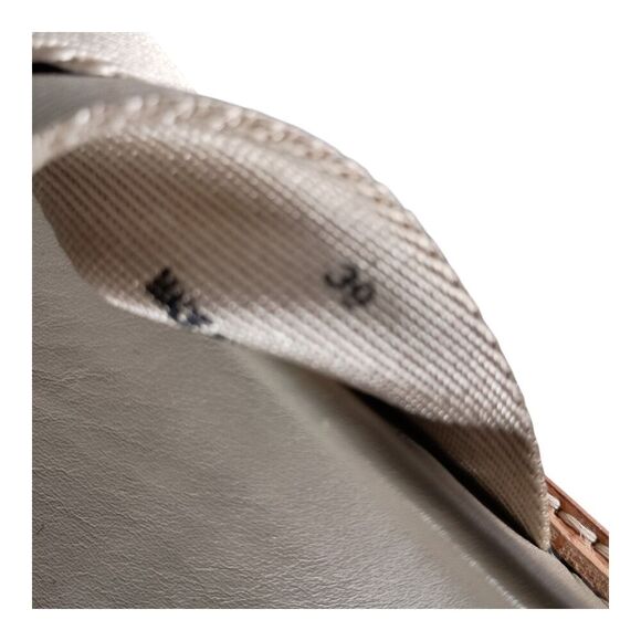 Rag & Bone Platform Sandal Slide Slip on Chunky Shoe Taupe Canvas Leather 39/9 - Picture 9 of 10